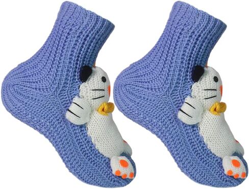 Ulalaza Non-slip Household Floor Socks Knit Sweater Casual Socks Slippers Socks for Women in Kuwait
