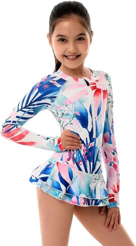 Women and Girls Matching Swimsuit: Long Sleeve One Piece Rash Guard Bathing Suit UPF 50+ (Please Order Separately) in Kuwait