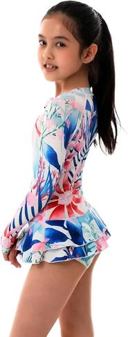 Women and Girls Matching Swimsuit: Long Sleeve One Piece Rash Guard Bathing Suit UPF 50+ (Please Order Separately) in Kuwait