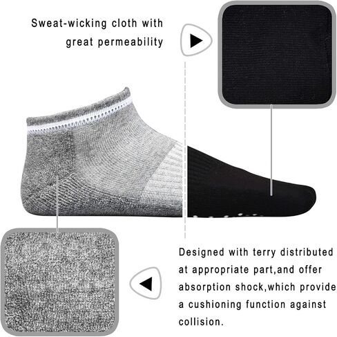 DWG Anti Slip Non Skid Slipper Yoga Socks with Grips Sticky Home Hospital Pilates Socks for Adult Women in Saudi Arabia
