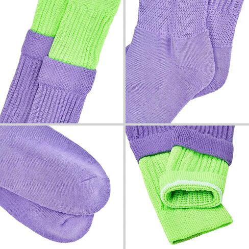 جوارب Zando Slouch النسائية الجوارب الثقيلة الناعمة اضافية طويلة الجوارب الشتوية الركبة عالية متماسكة التمهيد الجوارب 80s 90s الجوارب in Kuwait