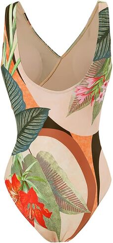 Women One Piece Swimsuit with Matching Cover Ups Floral Sexy Bikini Sets High Cut Push Up Two Pieces Bathing Suit in Kuwait