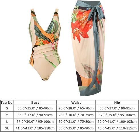 Women One Piece Swimsuit with Matching Cover Ups Floral Sexy Bikini Sets High Cut Push Up Two Pieces Bathing Suit in Kuwait