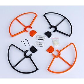 SummitLink Snap On/Off Prop Guards 2X Orange 2X Black for Phantom 1 2 3 Quick Connect Tool Free in Kuwait