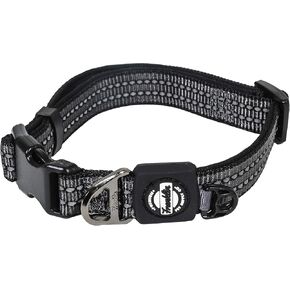 Franklin Pet Supply Co. - Nylon Dog Collar - Reflective Comfort - Fit - Neoprene - Adjustable- Small- Medium - Large - Puppy - Dog - Cat- Easy Clip in Saudi Arabia