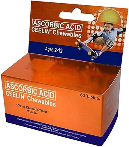 Ceelin Chewables Ascorbic Acid(Vitamin C)60 Tablets Ages 2-12 in Saudi Arabia