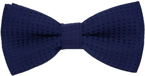 Dog or Cat Small Collar Bow Tie, Adjustable Puppy or Kitten Medium Neck Bowtie for Easter Wedding Birthday Gift D-D-T-1 (Navy Blue with Navy Blue Polka Dots) in Saudi Arabia