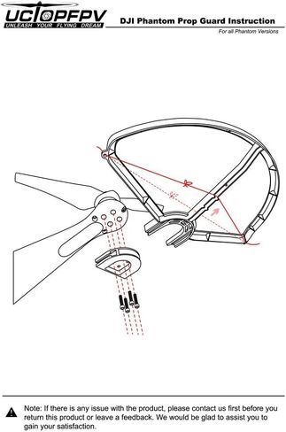 SummitLink Snap On/Off Prop Guards 2X Orange 2X Black for DJI Phantom 1 2 3 Quick Connect Tool Free in Saudi Arabia