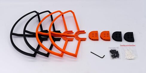 SummitLink Snap On/Off Prop Guards 2X Orange 2X Black for DJI Phantom 1 2 3 Quick Connect Tool Free in Saudi Arabia