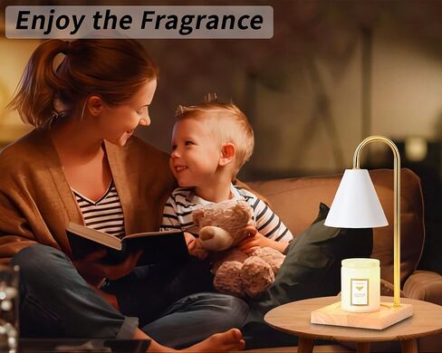 مصباح تدفئة الشموع، مصباح تدفئة كهربائي للشموع مع مؤقت، مصباح تدفئة شموع قابل للتعتيم لشموع الجرة مع لمبتين، مذيب كهربائي للرائحة، هدية للأم in Kuwait