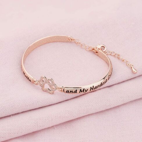 LQRI Pet Sympathy Gift Cat Dos Memorial You Were My Favorite Hello Paw Print Charm Bracelet Pet Remembrance Gift in Saudi Arabia