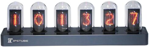 Vastarry Nixie أنبوب ساعة توهج أنبوب ساعة IPS شاشة ملونة ساعة رقمية DIY التناظرية أنبوب رقمي واي فاي وقت سطح المكتب سطح المكتب ساعة رقمية الديكور هدية (H401) in Kuwait