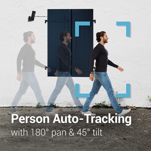 كاميرا مراقبة BOSMA EX Pro سلكية 2K خارجية، واي فاي 2.4 جيجا هرتز، أضواء كاشفة تلقائية وتتبع الأشخاص، كشف حركة PIR، رؤية ليلية ملونة، محادثة ثنائية الاتجاه، تخزين سحابي مجاني، متوافق مع Alexa in Kuwait