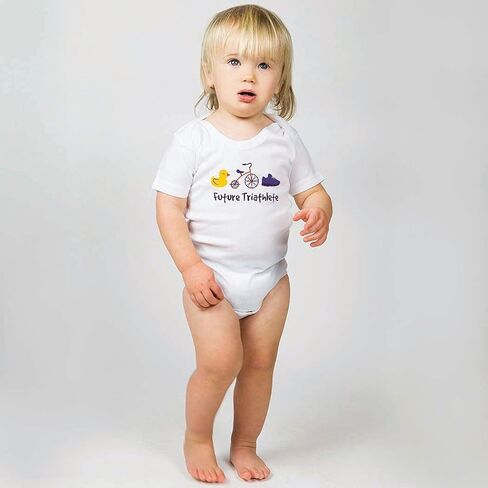 ChalkTalkSPORTS Triathlon Baby & Infant Onesie | رياضي المستقبل | الألوان والأحجام in Kuwait