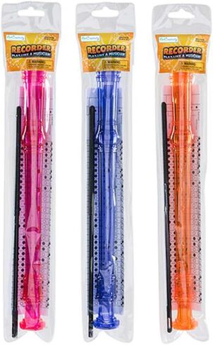ArtCreativity Recorders for Kids, Set of 3, Recorder Music Toys with Cleaning Rods, Colorful Musical Instruments for Children, Music Birthday Party Favors, Goodie Bag Stuffers, and Teacher Rewards in Saudi Arabia