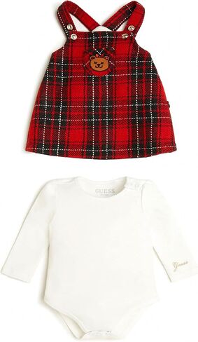 GUESS Baby Girl Plaid Interlock Skirtall 2 Piece Set Playwear sets in Saudi Arabia