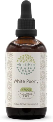 White Peony B120 Alcohol-Free Herbal Extract Tincture, Concentrated Liquid Drops Natural Concentrated Liquid Drops Natural White Peony (Paeonia Lactiflora) Dried Root (4 fl oz) in Saudi Arabia