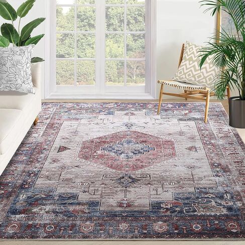 Yancorp ممسحة داخلية قابلة للغسل، 2'x3' سجادة منطقة بوهو لغرفة المعيشة سجادة غير قابلة للانزلاق سجادة مدخل ناعمة سجادة باب أمامي منفوش سجادة مدخل سجادة لغرفة النوم وغرفة الطعام والمكتب والرجعية in Kuwait