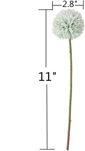 SHINE-CO LIGHTING Artificial Chrysanthemum Ball Flowers Bouquet 10pcs, Light Pink, 10 Count in Saudi Arabia