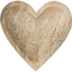 طبق زينة على شكل قلب بندق من فورسايد هوم اند جاردن، طبيعي in Kuwait