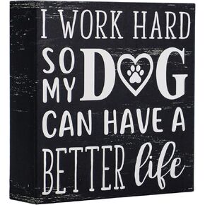 SANY DAYO HOME 8 x 8 inches Wooden Box Sign with Funny Saying for Home and Office Decor - It's Ok to Wine A Little