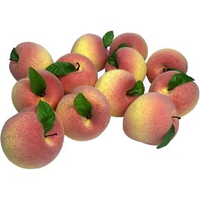 COTOSEY 12pcs Artificial Peach Simulation Peach Fruit for Home Kitchen Table Cabinet Party Decor Photography Props in Kuwait