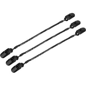 مشبك قبعة من في بيست لايف 3 قطع لتثبيت قبعة مشبك مشبك حافظ مقاوم للرياح وحزام ملفوف لصيد القوارب والإبحار والجولف - أسود in Kuwait