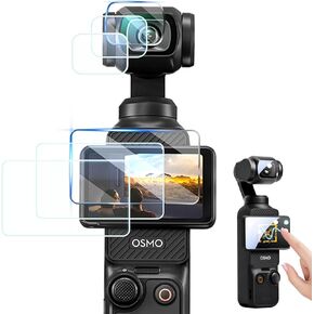 UnisonPet 6pcs Screen Protector for DJI Osmo Pocket 3 Osmo Pocket 3 Screen Protector with The Tempered Film of the Screen+Tempered Film of the Lens*3 9H Hardness Scratch Resistant in Kuwait