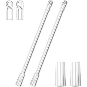 BLMHTWO 2 Pack Blind Wand Vertical Blinds Replacement Parts Blind Stick with Hook and Grip Long Clear Acrylic Window Blind Tilt Wand Rod for Home Office Blind Opener (12 inch) in Saudi Arabia