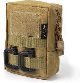 Tactical Molle Pouches Gadget Bags Set with Accessories Waist Compact Utility Hiking Training