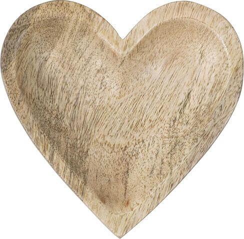 طبق زينة على شكل قلب بندق من فورسايد هوم اند جاردن، طبيعي in Kuwait