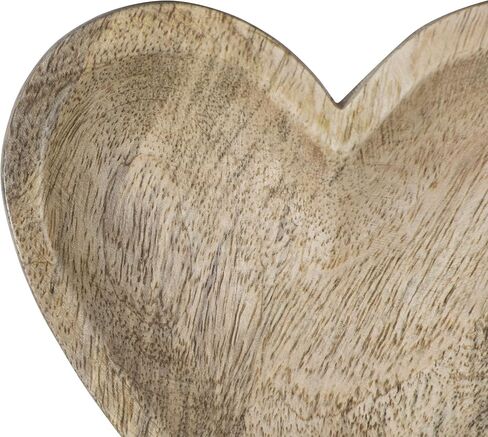 طبق زينة على شكل قلب بندق من فورسايد هوم اند جاردن، طبيعي in Kuwait