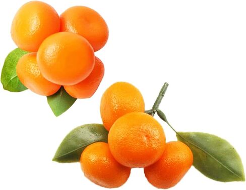 الفاكهة الاصطناعية وهمية الصغيرة اليوسفي البرتقالي النابض بالحياة الاصطناعية وهمية الفاكهة اليوسفي للمنزل المطبخ حزب عرض التصوير الدعامة in Kuwait