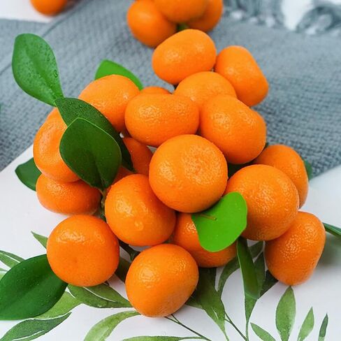 الفاكهة الاصطناعية وهمية الصغيرة اليوسفي البرتقالي النابض بالحياة الاصطناعية وهمية الفاكهة اليوسفي للمنزل المطبخ حزب عرض التصوير الدعامة in Kuwait