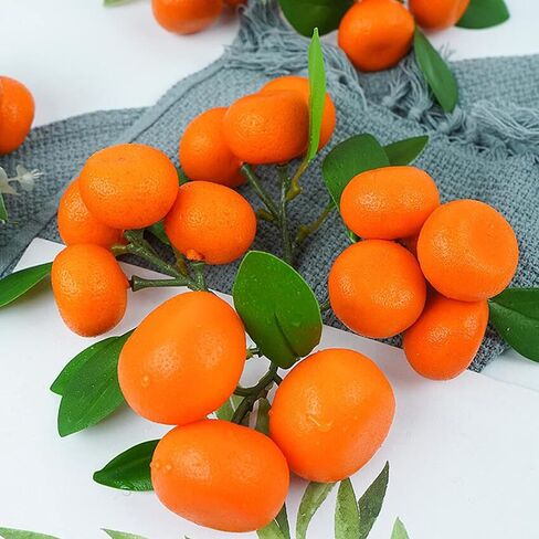 الفاكهة الاصطناعية وهمية الصغيرة اليوسفي البرتقالي النابض بالحياة الاصطناعية وهمية الفاكهة اليوسفي للمنزل المطبخ حزب عرض التصوير الدعامة in Kuwait