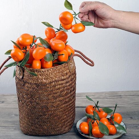 الفاكهة الاصطناعية وهمية الصغيرة اليوسفي البرتقالي النابض بالحياة الاصطناعية وهمية الفاكهة اليوسفي للمنزل المطبخ حزب عرض التصوير الدعامة in Kuwait