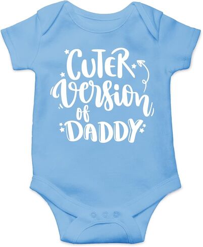 Belle Homie Cuter Version Of Daddy - I Really Love My Dad - Funny Cute Infant Creeper, One-Piece Baby Bodysuit in Saudi Arabia