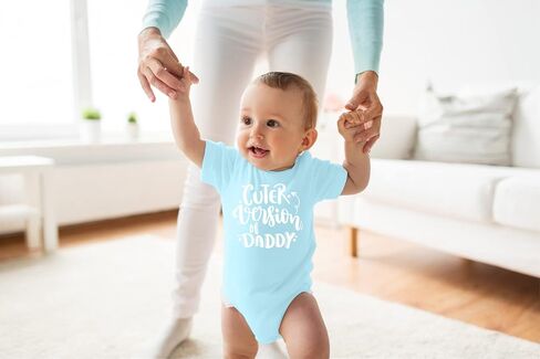 Belle Homie Cuter Version Of Daddy - I Really Love My Dad - Funny Cute Infant Creeper, One-Piece Baby Bodysuit in Saudi Arabia