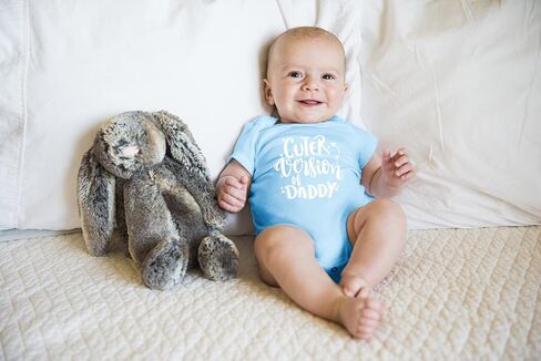 Belle Homie Cuter Version Of Daddy - I Really Love My Dad - Funny Cute Infant Creeper, One-Piece Baby Bodysuit in Saudi Arabia