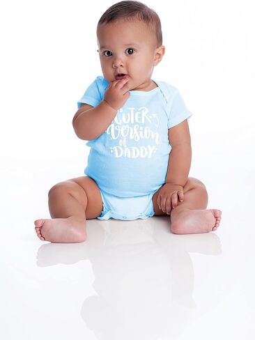 Belle Homie Cuter Version Of Daddy - I Really Love My Dad - Funny Cute Infant Creeper, One-Piece Baby Bodysuit in Saudi Arabia