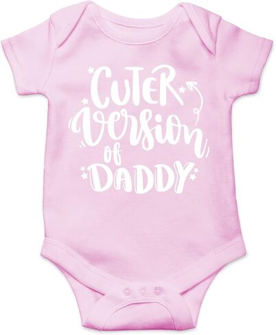 Belle Homie Cuter Version Of Daddy - I Really Love My Dad - Funny Cute Infant Creeper, One-Piece Baby Bodysuit in Saudi Arabia