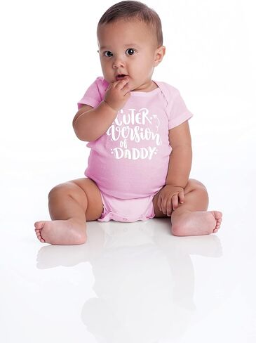 Belle Homie Cuter Version Of Daddy - I Really Love My Dad - Funny Cute Infant Creeper, One-Piece Baby Bodysuit in Saudi Arabia