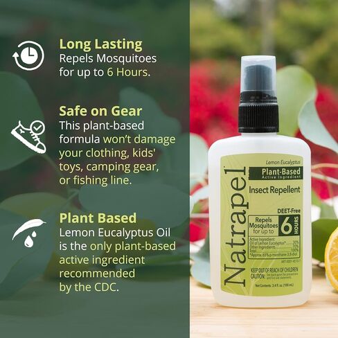 Natrapel Lemon Eucalyptus Pump 3.4 Fl Oz (Pack of 3) in Saudi Arabia