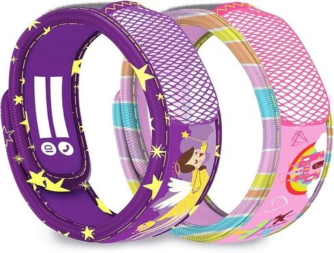 PARA'KITO Mosquito Repellent Pack - 2 Kids Wristbands & 2 Refills Rainbow/Polar Bear in Saudi Arabia