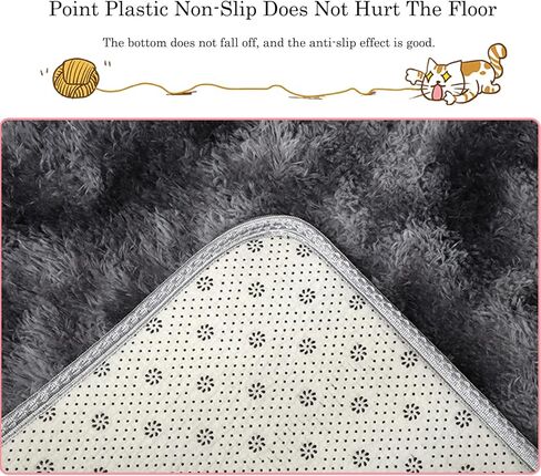 Ultra Soft Bedroom Rug, Round Fluffy Stars Area Rugs, Cute Circle Carpet Plush Rug for Bedroom Living Room Home Decor, Thick Shag Carpet 2 Feet for Kids Aldult (Blue Star) in Kuwait