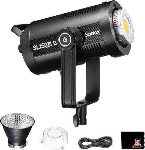 Godox SL150IIIBi 160W LED Continuous Output Lighting, 2800K-6500K Dual Color Temperature, 0%-100% Brightness Adjustment, App Control, Bowens Mount, Suitable for Studio, Still Life, Video Shooting in Saudi Arabia