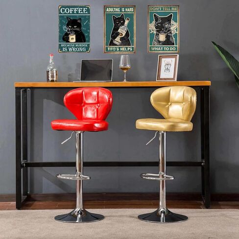 لافتة عتيقة من القصدير بعبارة "Adult Is Hard Tito's Assists" لديكور الحائط بتصميم قطة سوداء مضحكة مقاس 8 × 12 انش (921) in Kuwait