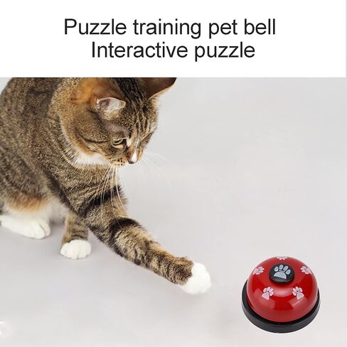 Pet Training Bells, Dog Doorbells Dog Puppy Pet Potty Training Bells, Dog Cat Bells Toys to Ring to Go Outside Cat Communication Device Paw Print, Dog Agility Training Equipment Interactive Toys(Blue) in Saudi Arabia