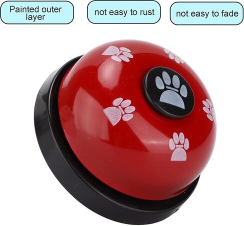 Pet Training Bells, Dog Doorbells Dog Puppy Pet Potty Training Bells, Dog Cat Bells Toys to Ring to Go Outside Cat Communication Device Paw Print, Dog Agility Training Equipment Interactive Toys(Blue) in Saudi Arabia