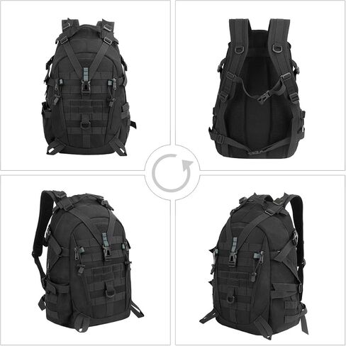 حقيبة ظهر تكتيكية من LOCAL LION، حقائب ظهر للمشي لمسافات طويلة سعة 30 لتر، حقيبة ظهر للسفر للتخييم والمشي لمسافات طويلة في الهواء الطلق in Kuwait